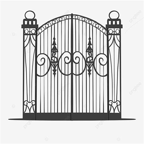 Wrought Iron Gate Clip Art Gate Clipart Iron Art Gate Png