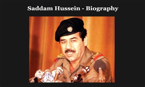 Saddam Hussein Biography Growhills