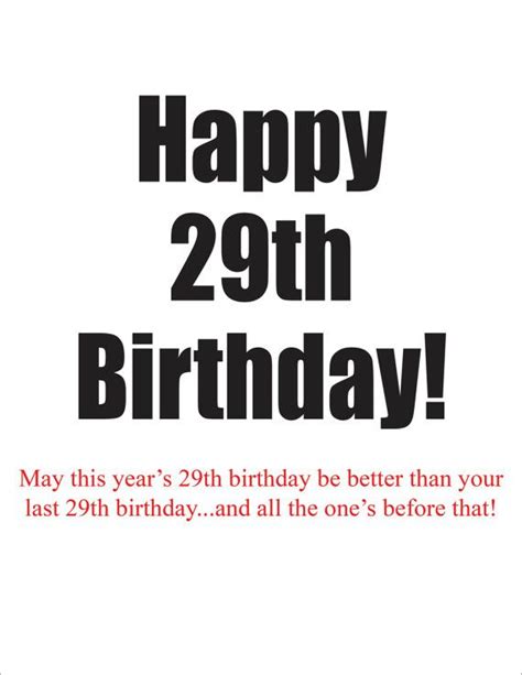 Happy 29th Birthday Again A Humorous Card To Give To Someone Claiming