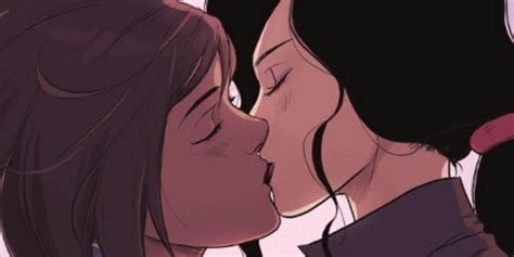 Legend Of Korra Shows Korra And Asami S First Kiss