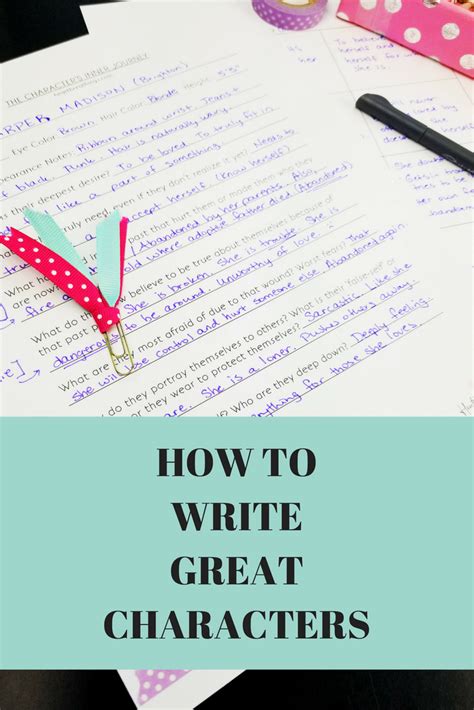 How To Plot Your Novel Part Two Writing Great Characters · Heart