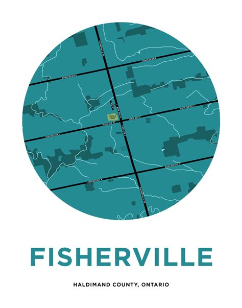 Fisherville Map Print Jelly Brothers