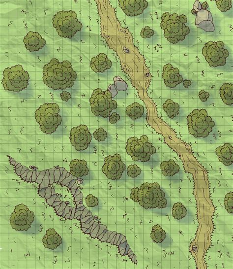 The Worn Road MY FIRST DIGITAL BATTLE MAP Battlemaps Dungeon