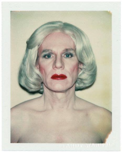 Andy Warhols Self Portrait Polaroids In Drag 1981