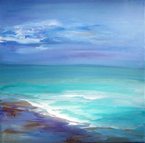 Original Acrylic Seascape Painting By Sheri 12x12 Canvas Etsy