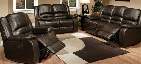 Saturn genuine leather reclining heated massage chair. Lounge Suites - Hazlo Roma 3 Piece Recliner Sofa Set ...