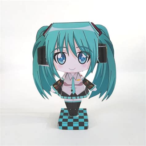 Hatsune Miku Papercraft Template Hatsune Miku Papercraft Miku Hatsune