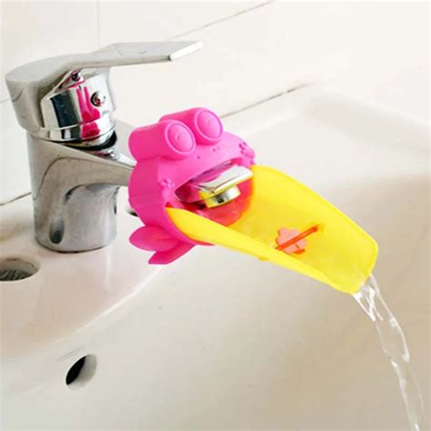 1pc Hot Kids Water Chute Bathroom Guiding Gutter Children Sink Tap Boys