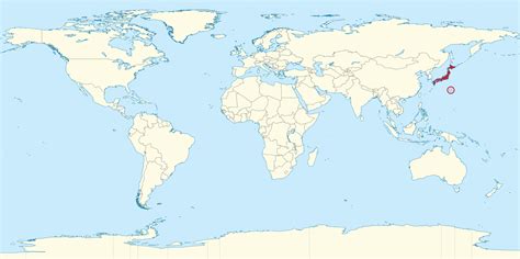 Japan On World Map Surrounding Countries And Location On Asia Map