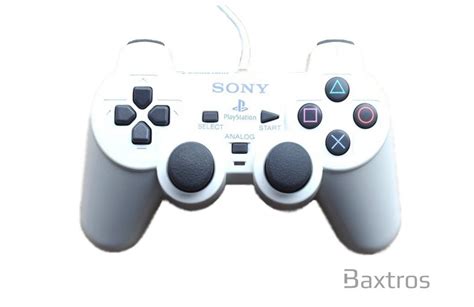 Ps1 Official Dual Shock Controller White Ps1 Controller Baxtros