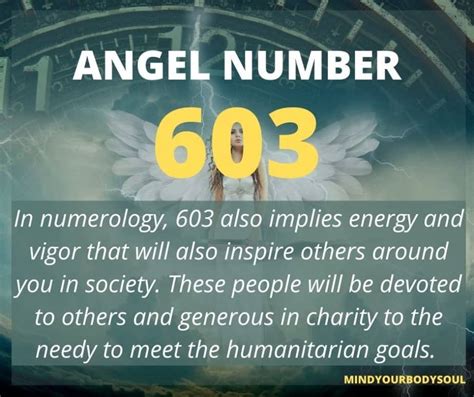 Angel Number 603 Meaning And Symbolism Mind Your Body Soul