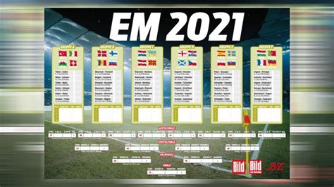 9 spielplan em 2021 im überblick. Der Spielplan zur EM 2021 zum Download - B.Z. Berlin