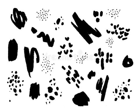 Vector Abstract Collection Of Hand Drawn Elements On White Background