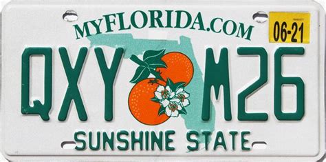 2021 Florida License Plate Florida License Plates License Plates For