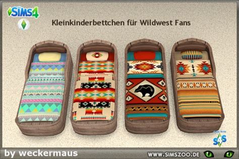 Blackys Sims 4 Zoo Bed For Wild West Fans By Weckermaus • Sims 4 Downloads