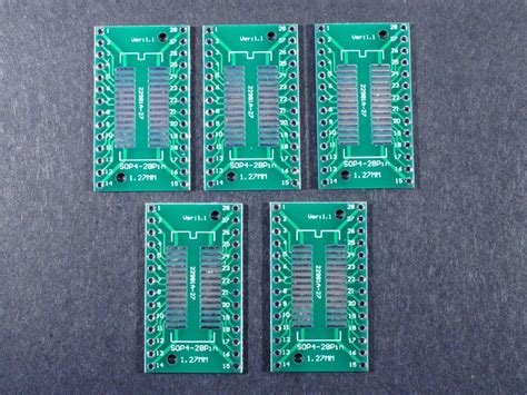 Pcb Smd To Dip Pin Adapter Pack Protosupplies