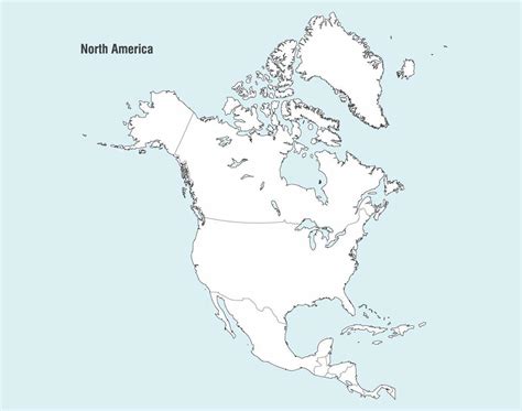 Mapa De Norte America World Of Map
