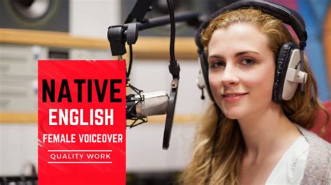 record an american english female voice over by ninja360 fiverr