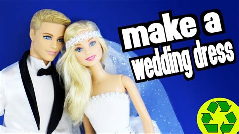 How To Make An Easy Barbie Wedding Dress Easy Doll