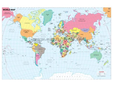 Buy World Map With Country Capital Online World Map With Countries