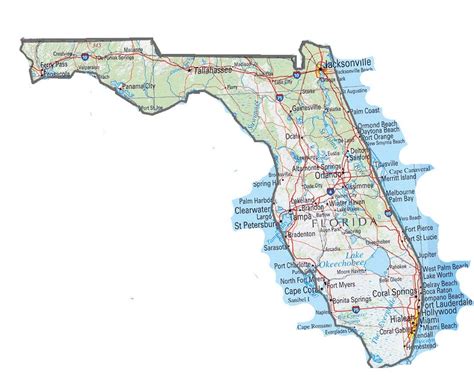 Florida Images Map