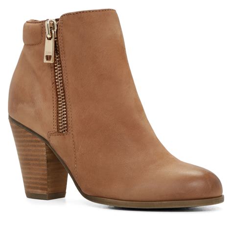 Brown Heeled Ankle Boots