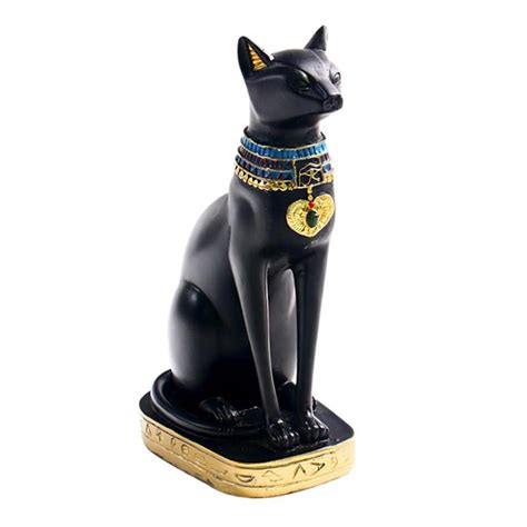 Egyptian Cat Figurine Statue Decoration Goddess Bastet Incarnation Cat God Vintage Egyptian Cat
