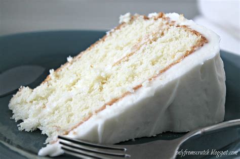 Only From Scratch Simple Layer Cake With Vanilla Frosting From Martha