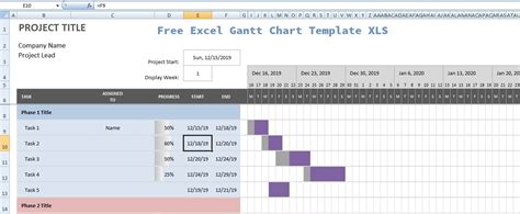 How To Use Free Excel Gantt Chart Template Xls Projectemplates
