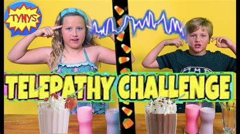 1 Twin Telepathy Halloween Milkshake Challenge🍦🍦 Youtube
