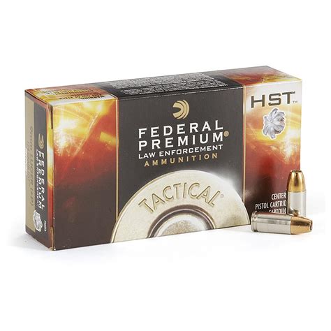 Federal 9mm P Hst Hp 124 Grain 500 Rounds 234100 9mm Ammo At