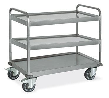 Click and collect available on all orders to any halfords store. HOST Stainless Steel Heavy-Duty Trolley (3 deep tray ...