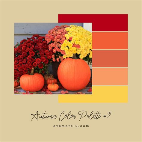 20 Fall/Autumn Color Palettes with Pantone and Hex Codes | Fall color