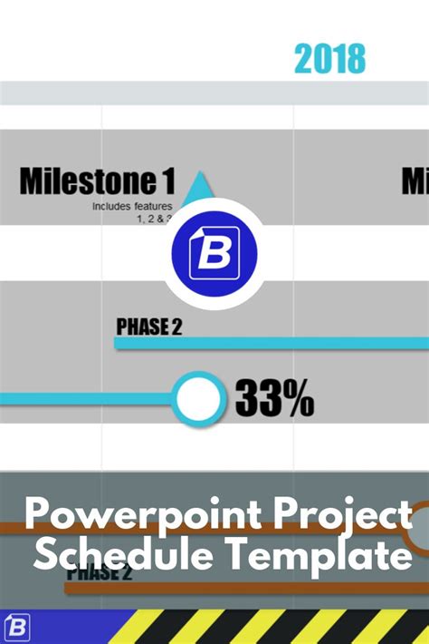 Powerpoint Project Schedule Template With Infographics Schedule