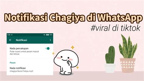 2 download notifikasi wa chagiya. Cara membuat notifikasi WA menjadi Chagiya || viral di ...