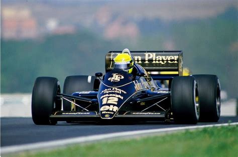 Ayrton Senna Lotus Renault 2ème Du Grand Prix De Hongrie