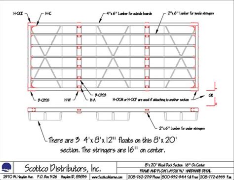 Wood Marine Dock Plan Kits