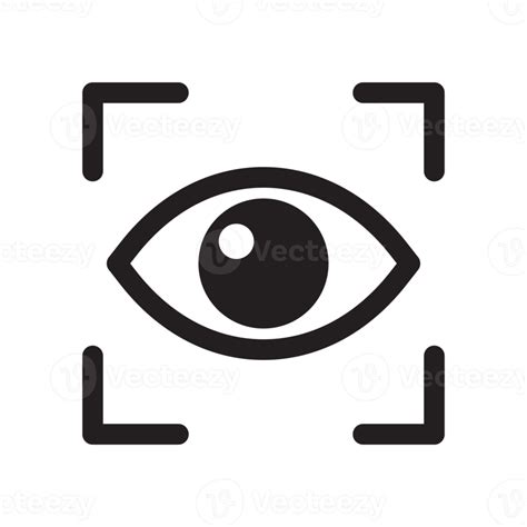 icono de ojo diseño de ojo plano simple concepto de cuidado de la visión use anteojos para una