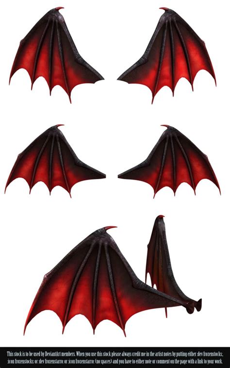 Restricted Demon Wings Png By Frozenstocks On Deviantart In 2023