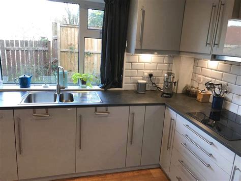 Whatever your kitchen style, modern minimalist, simple or traditional, we have the kitchen worktops you want. Modern Ikea Ringhult Light Grey Gloss Kitchen All ...