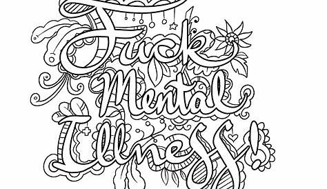 Mental Health Pages Coloring Pages