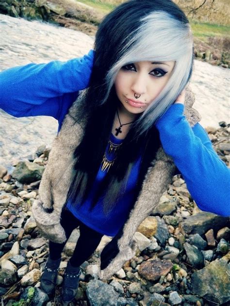 White And Blue Scene Hair Hair Color Pastel Hair Inspo Color Cool