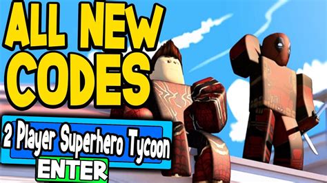 2 Player Superhero Tycoon Codes 3000 Free Money All New 2 Player