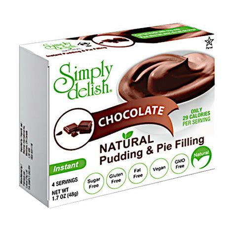 Simply Delish Chocolate Pudding 48g Miss Spelts Organic Store