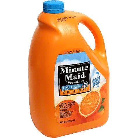 Minute Maid Orange Juice Original Calcium Vitamin D Dairy Wade