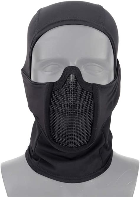 YFjyo Taktische Ausrüstung atmungsaktive Sturmhaube Mesh Maske