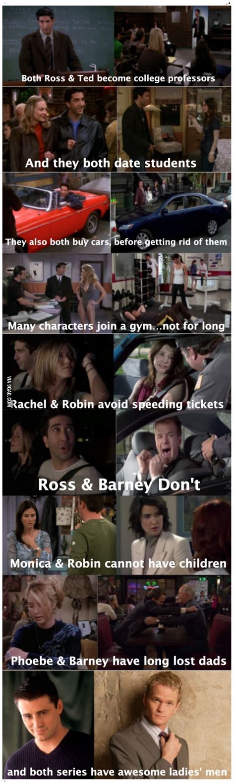 Similarities Between Friends And How I Met Your Mother Tv Show Quotes Movie Quotes Funny
