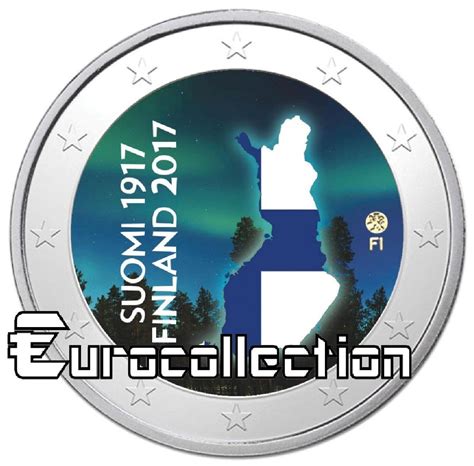2 Euro Finlande 2017 Indépendance Couleur 4 Eurocollectionshop