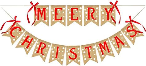 Merry Christmas Letters Bunting Banner Decoration Small