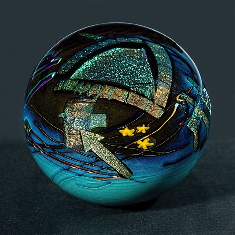Mocha Graphic Evolution Paperweight By Shawn Messenger Art Glass Paperweight Artful Home
